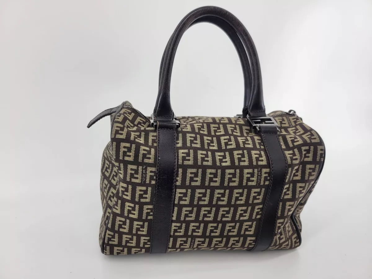 Women's Daily Lifestyle Monogram Printed Boston Bag