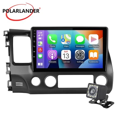 POLARLANDER Honda Civic 2006-2011 Wireless CarPlay 10.1 Inch IPS Touchscreen Android Auto