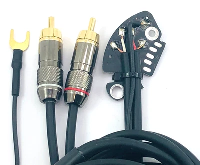 TÉCNICAS Technics SL 1200 1210 MK2 MK3 M3D MK3D MK5 MK6 Cavo rca phono con massa |4N