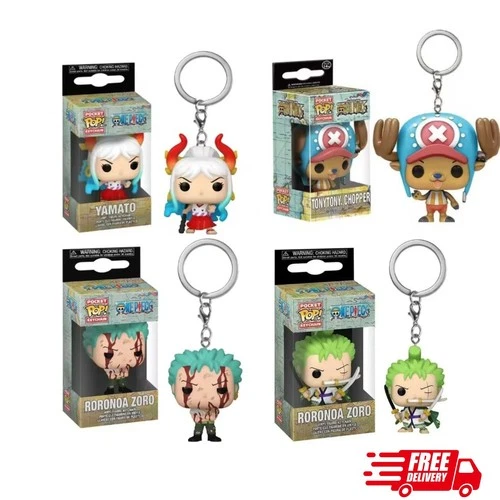 Funko POP Pocket Keychain One Piece Zoro Chopper Yamato Vinyl Figure
