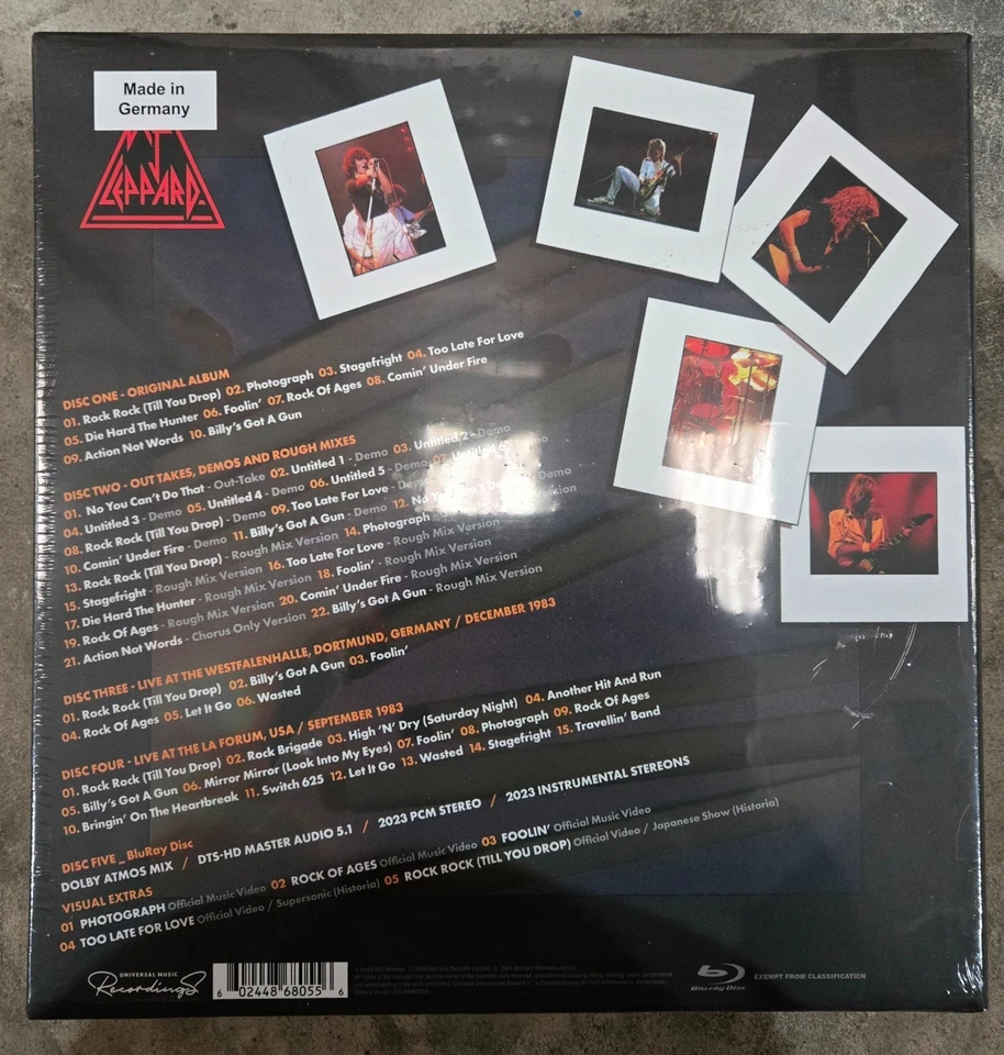 Def Leppard - Pyromania - 4CD + BLU RAY Box Set - NEW & SEALED - Image 3 of 4