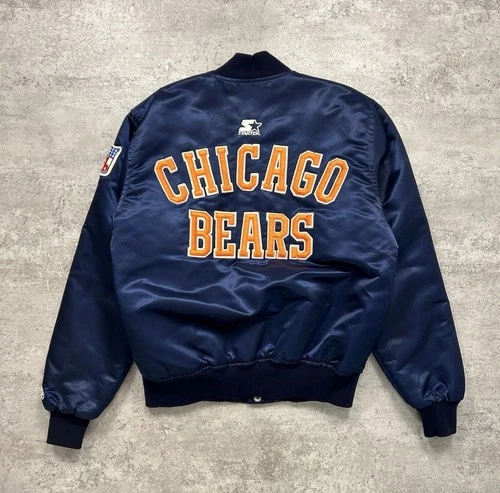 Vintage 90s Chicago Bears Satin Bomber Jacket - Limited sizes - product listing photo