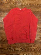 1950s True Vintage J.C. Penney Blank Red Sweatshirt Size Large