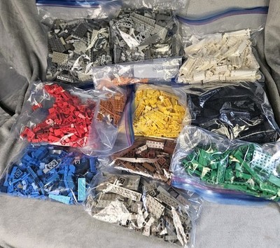 LEGO Bulk Lot Bricks Plates Pieces Sorted Colors Lot In Pic Is One You Get 9l b
