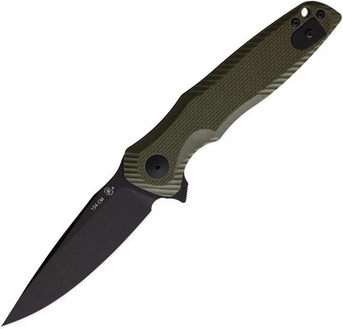 Spartan Blades POROS Linerlock Folding Knife 154CM Green G10 Handle - SFBL11GR