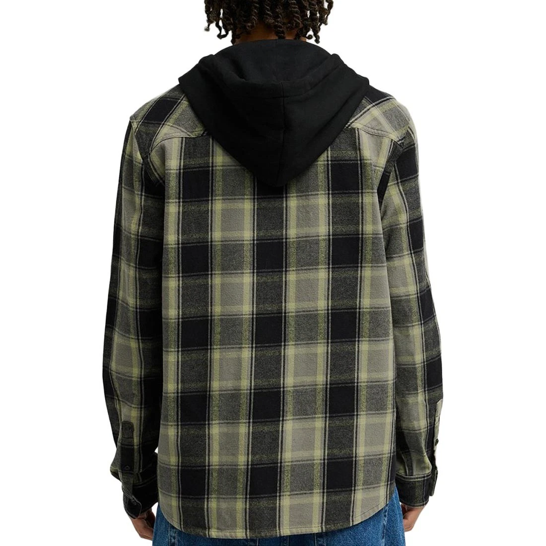 DC Ruckus Camiseta Polo De Manga Larga Con Botones Negro