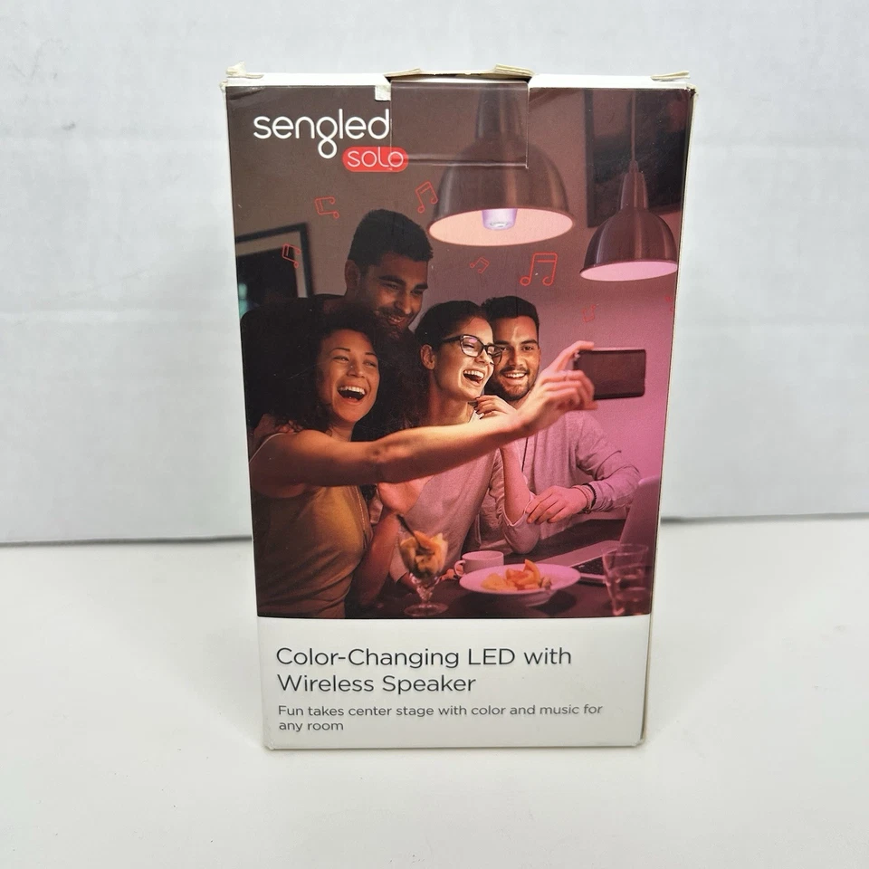 NEW! Sengled Solo Color Changing LED Bluetooth with Wireless Speaker E26 40W - Image 3 of 4