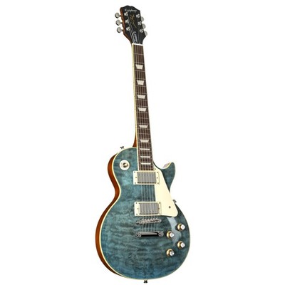 Epiphone Les Paul Standard 60s Quilt Top Translucent Blue - Single Cut E-Gitarre