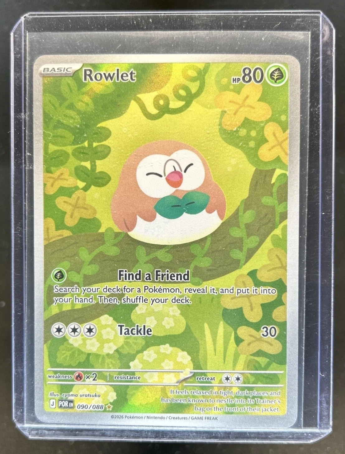 2026 Pokemon Perfect Order Rowlet Illustration Rare #090/088