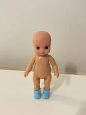 Zapf Creations Baby Born Mini World Small 4.5” Doll Brown Eyes Blue Shoes