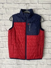 youth vineyard vines Performance Puffer Vest Navy Red L Zip Pockets