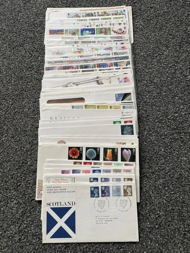 Job Lot of 48 UK GB First Day Covers & Covers FDC's 1981 - 1990 Lot #N81