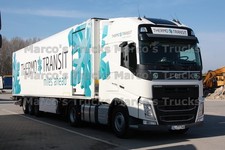 Foto camion Volvo FH 460 semirimorchio refrigerato Germania bianco THERMO TRANSIT #p2gk