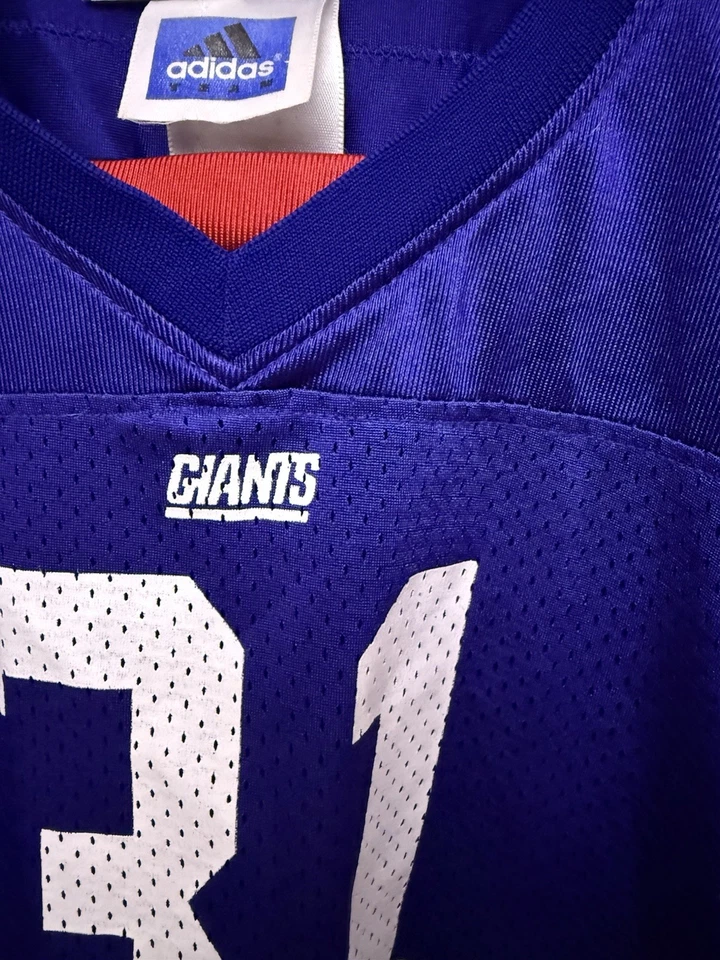 Camiseta de fútbol vintage Adidas Jason Sehorn New York Giants juvenil 7 niños niños Foto 3 de 4