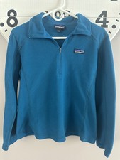 Patagonia Women's Micro D Quarter Zip Fleece - Blue/Teal Size: S 