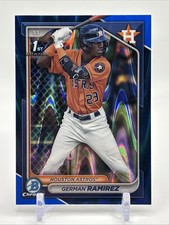 2024 Bowman Chrome Prospects German Ramirez #BCP-93 Blue Raywave Refractor /150