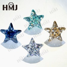 White D Color Star Cut Moissanite Loose Stone 6.5MM VVS1 For Earrings Jewelry
