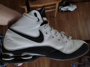 Nike Shox Zoom Air Elite Flight Basketball Shoes White Black 2008 Men’s Size 13 Nike elite flights - Gem main image 2