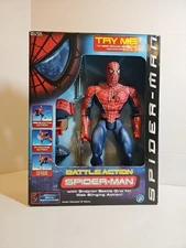 2001 ToyBiz Battle Action Spider-Man Action Figure LOT# 640