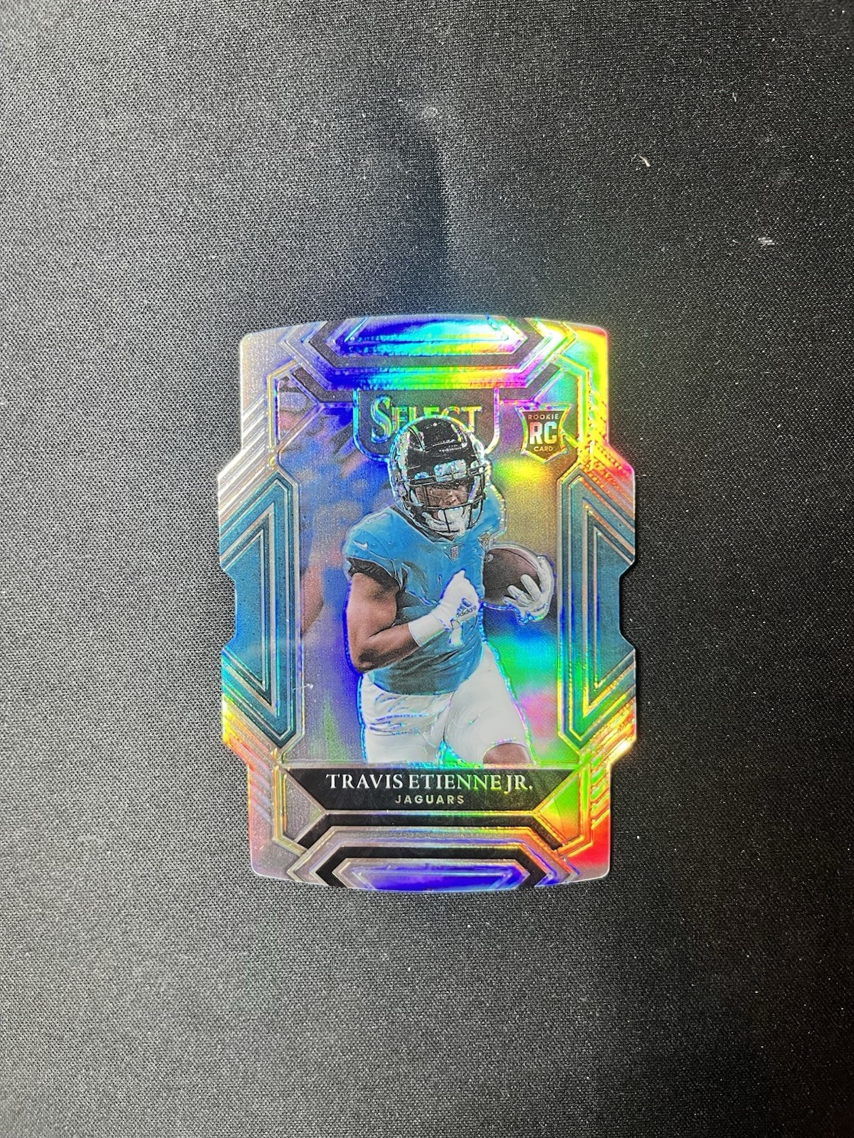 2021 Panini Select - Club Level Silver Prizm Die Cut #254 Travis Etienne (RC)