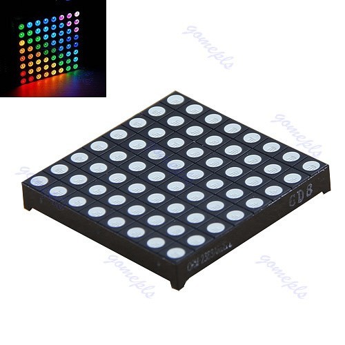 Matrix 8x8 RGB LED Full Color Dot Square Display Common Anode Arduino 60x60mm