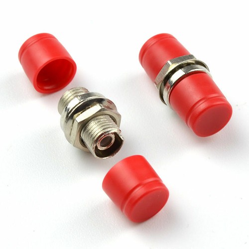 10Pcs Lot FC-FC/PC Fiber Optic Adapter Coupler Connector Female to Female RED B - Picture 5 of 10