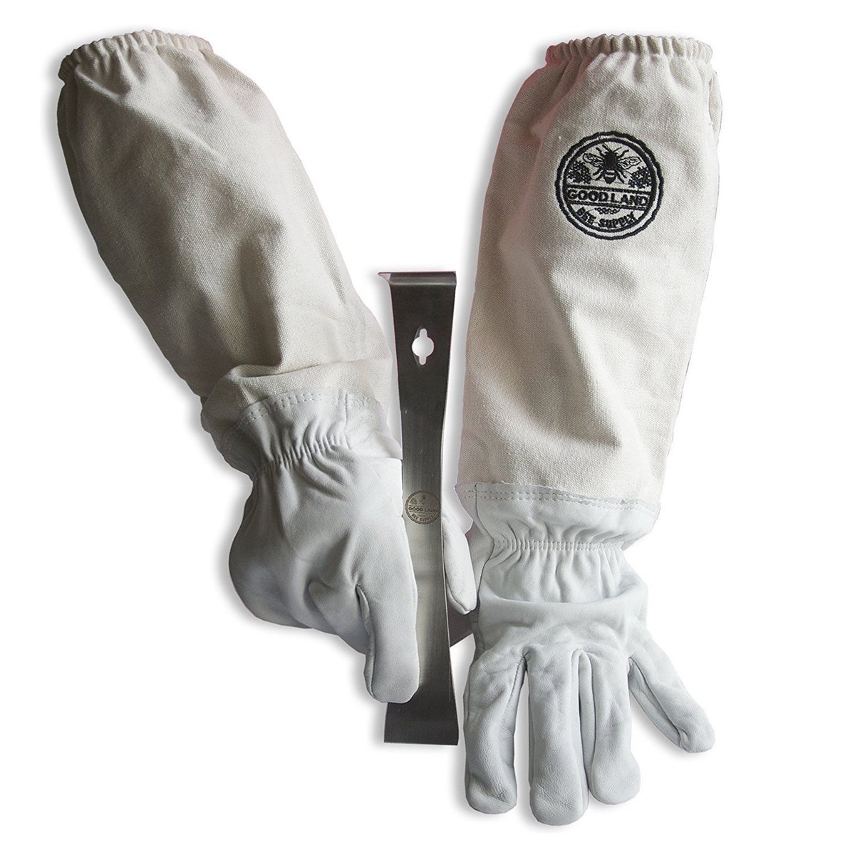 Cotton Sheepskin Beekeeping Small Gloves w/ Scraper Pry Bar Tool