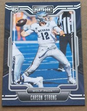 Carson Strong Nevada/Eagles 2022 Chronicles Playbook Draft Picks Rookie Card #4