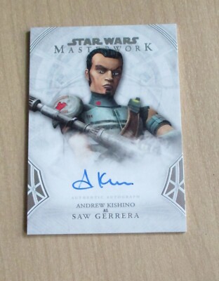 2018 Topps Star Wars Masterwork auto autograph Andrew Kishino as SAW GERRERA