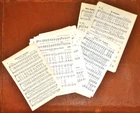 Vintage Mixed Sizes SMALL Sheet Music Old Hymnal Sheets LOT 75 Pages for Crafts
