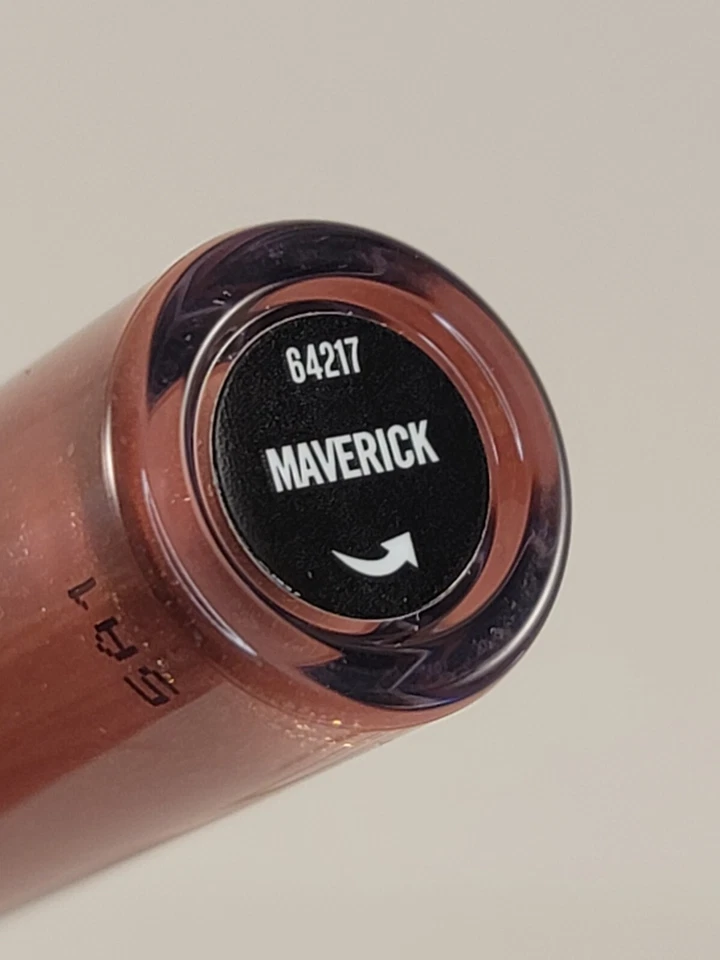 bareMinerals Marvelous Moxie Lip Gloss MAVERICK 0.07 fl oz Travel Size NEW - Image 3 of 4