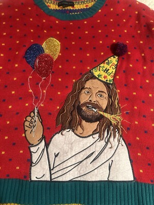 Happy Birthday Jesus Christmas Jumper Blizzard Bay Happy Birthday