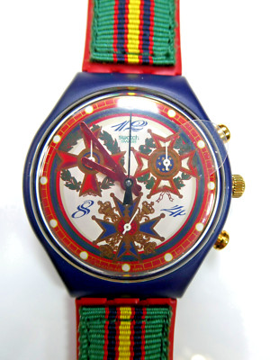 A Rare & Superb 1995 Swatch Chrono SCN116 THE TOP BRASS MINT UNGETRAGEN BOXED PAPIERE