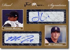 2008 Fernando Martinez * Matt Dominguez *  Autograph Rookie GOLD Auto #/10