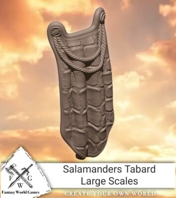 Salamanders Space Marine Commander Tabard Large Scales Warhammer 40k Compatible