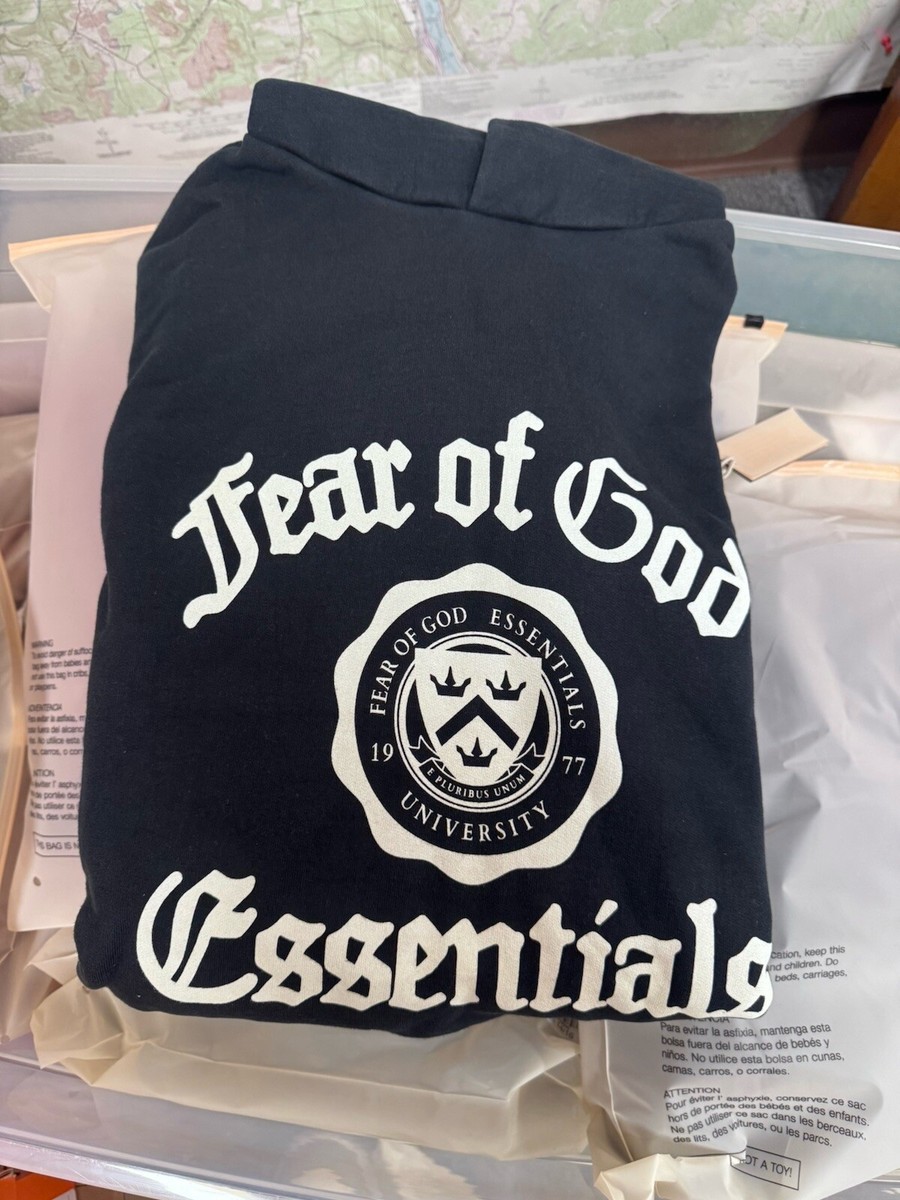 Fear Of God Essentials Hoodie Kids FW24 Size 14/16”Heavy