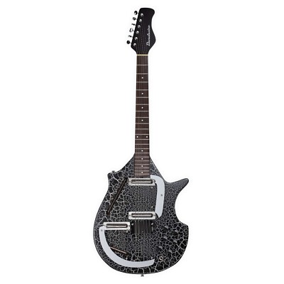 In Stock Now! Danelectro Electric Sitar Black crackle shipping now-w/ Extras
