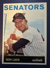 1964 TOPPS #114 DON LOCK WASHINGTON SENATORS OUTFIELDER  *FREE SHIPPING*