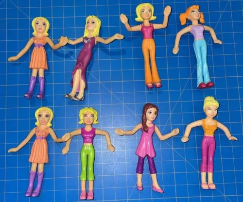 Polly Pocket McDonald’s Happy Meal Toy 8 Figure Doll Lot