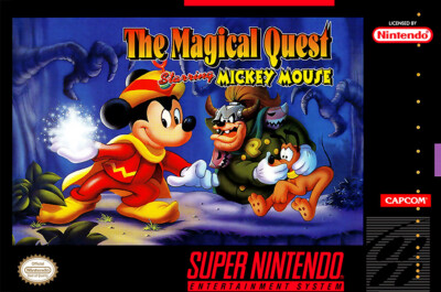 The Magical Quest Starring Mickey Mouse SNES BOX ART POSTER MADE