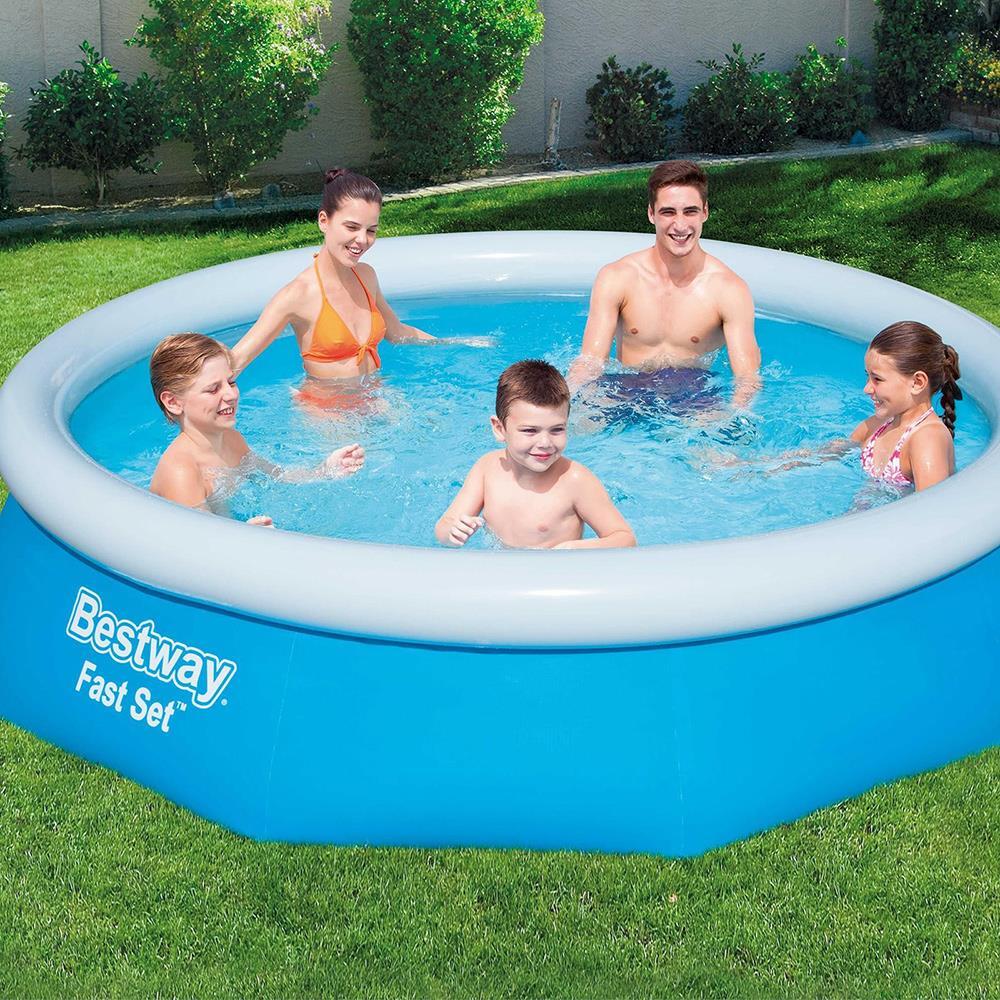 Bestway Inflatable Swimming Pool Ball Pit With Pump Garden Pool 3m x 76cm - Main Image