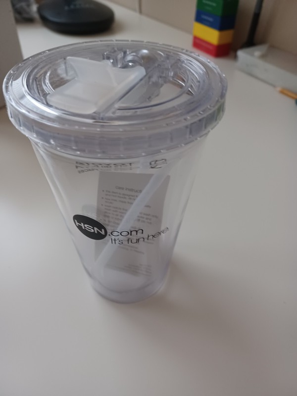toyota plastic tumbler by HSN, with straw, BNIB