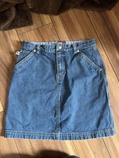 Vintage Juniors Girls Size 14 Tommy Hilfiger Denim Skirt Y2k