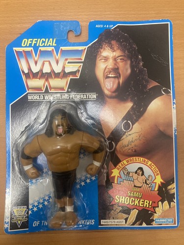 WWF HASBRO SAMU, MOC, WWE, $1 AUCTION...