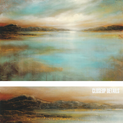 36W''x24H'' DISTANT SHORES by LINZY ARNOTT - SUN REFLECTIONS CHOICES of CANVAS