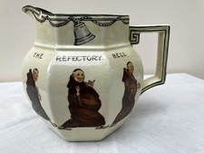 Antique Royal Doulton Series Ware D3608 'The Refectory Bell' octagonal jug a/f