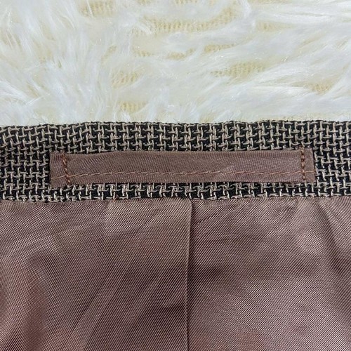 RING JACKET New Balloon Tailored Wool Jacket 19SS Men's Size 44 Brown Plaid - Picture 12 of 17
