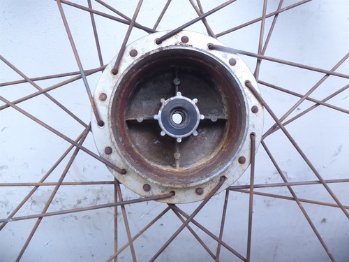 1973 Hodaka Wombat 125 S794-2) chrome front wheel rim 21in - Picture 8 of 12