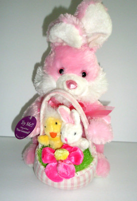 Dan Dee Collector's Choice Easter Bunny Sings Peter Cottontail Pink Basket