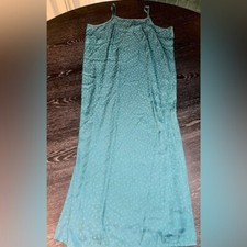Green Maxi Slip Night Gown Large